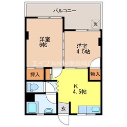 松尾ビル(淵町)の物件間取画像